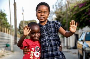 Children immunized in senegal